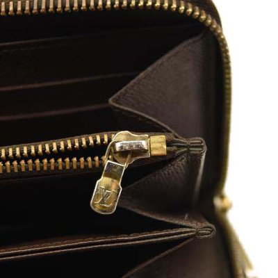 USED Louis Vuitton Damier Ebene Zippy Wallet