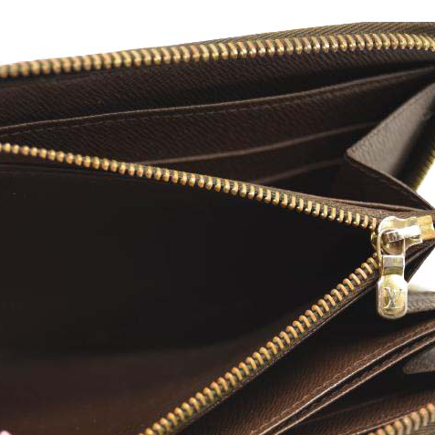USED Louis Vuitton Damier Ebene Zippy Wallet