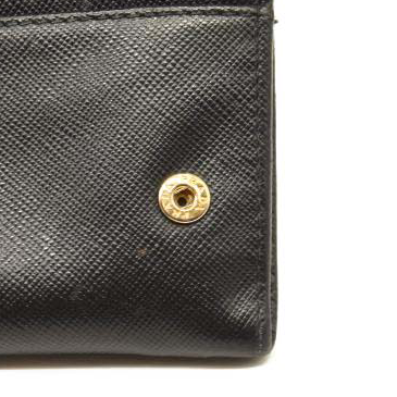Prada Saffiano Bow Continental Wallet Black