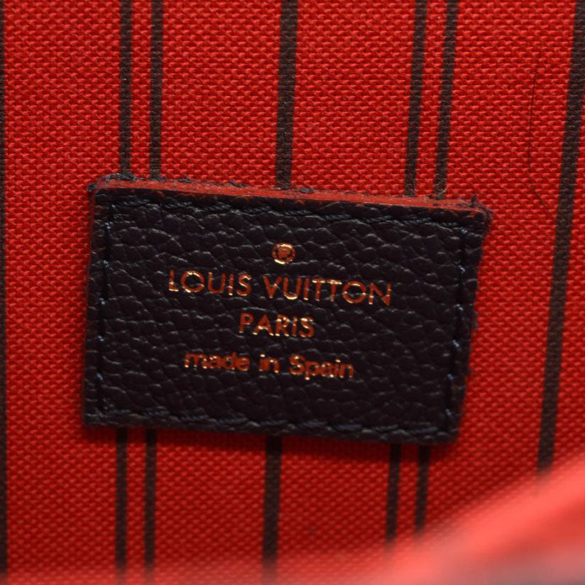 Louis Vuitton Pochette Metis Empreinte Marine Rough Navy Red