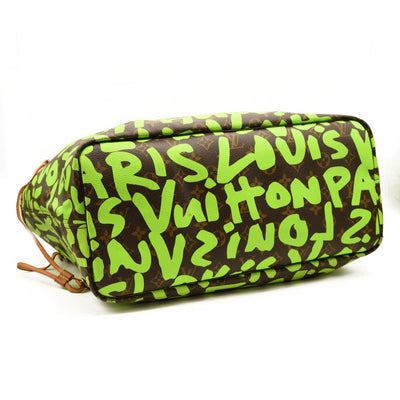 LOUIS VUITTON Monogram Graffiti Neverfull GM Green 203545