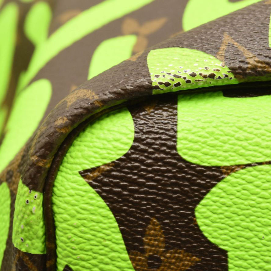 LOUIS VUITTON Monogram Graffiti Neverfull GM Green