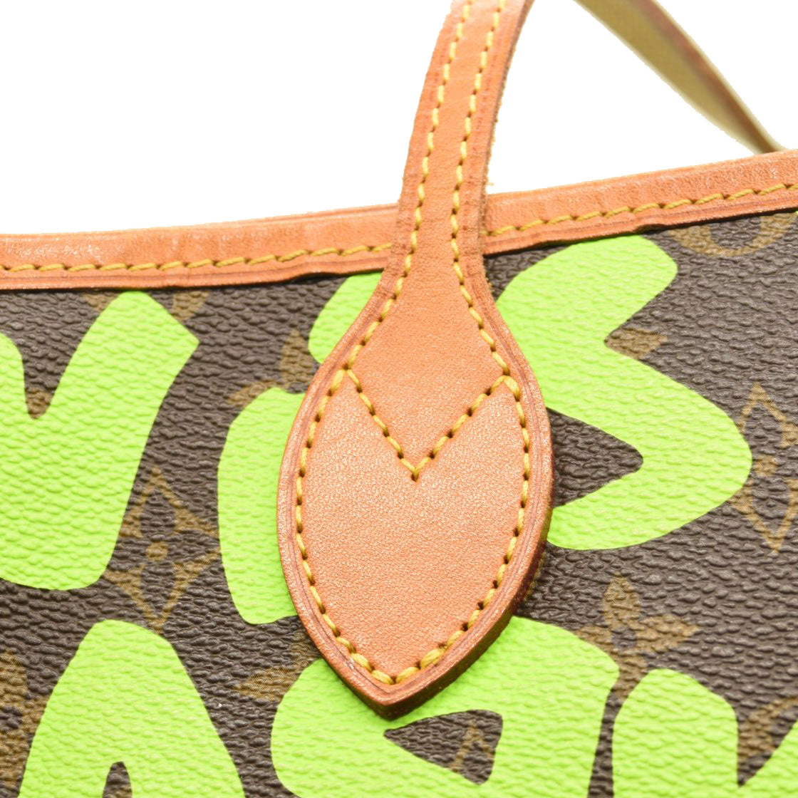 LOUIS VUITTON Monogram Graffiti Neverfull GM Green