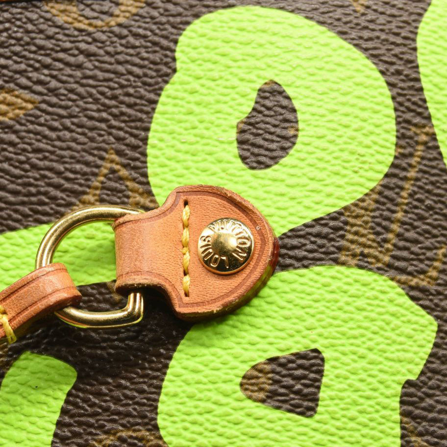 LOUIS VUITTON Monogram Graffiti Neverfull GM Green