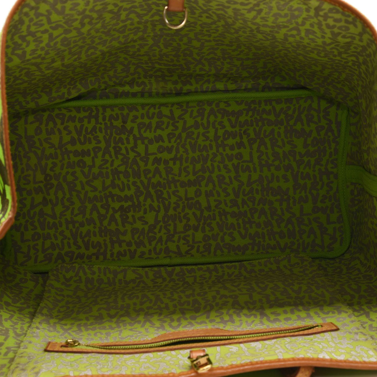 LOUIS VUITTON Monogram Graffiti Neverfull GM Green