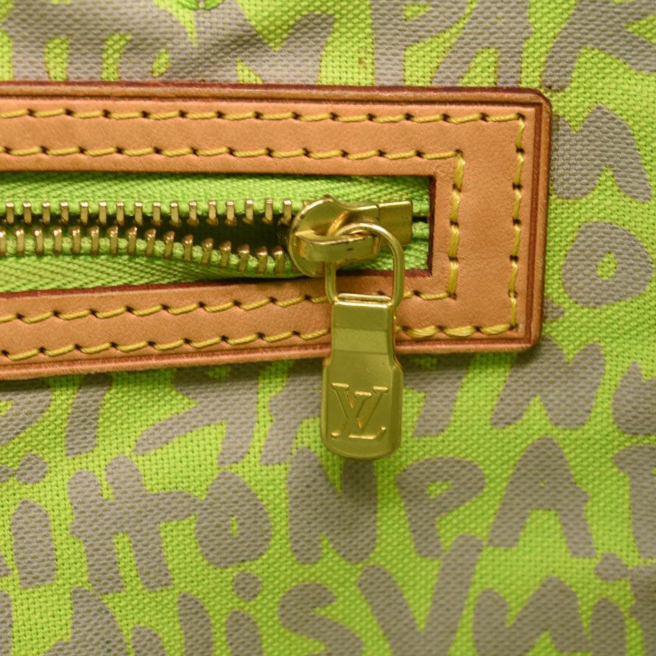 Louis Vuitton Neverfull GM Stephen Sprouse Graffiti Neon Green Monogram Bag