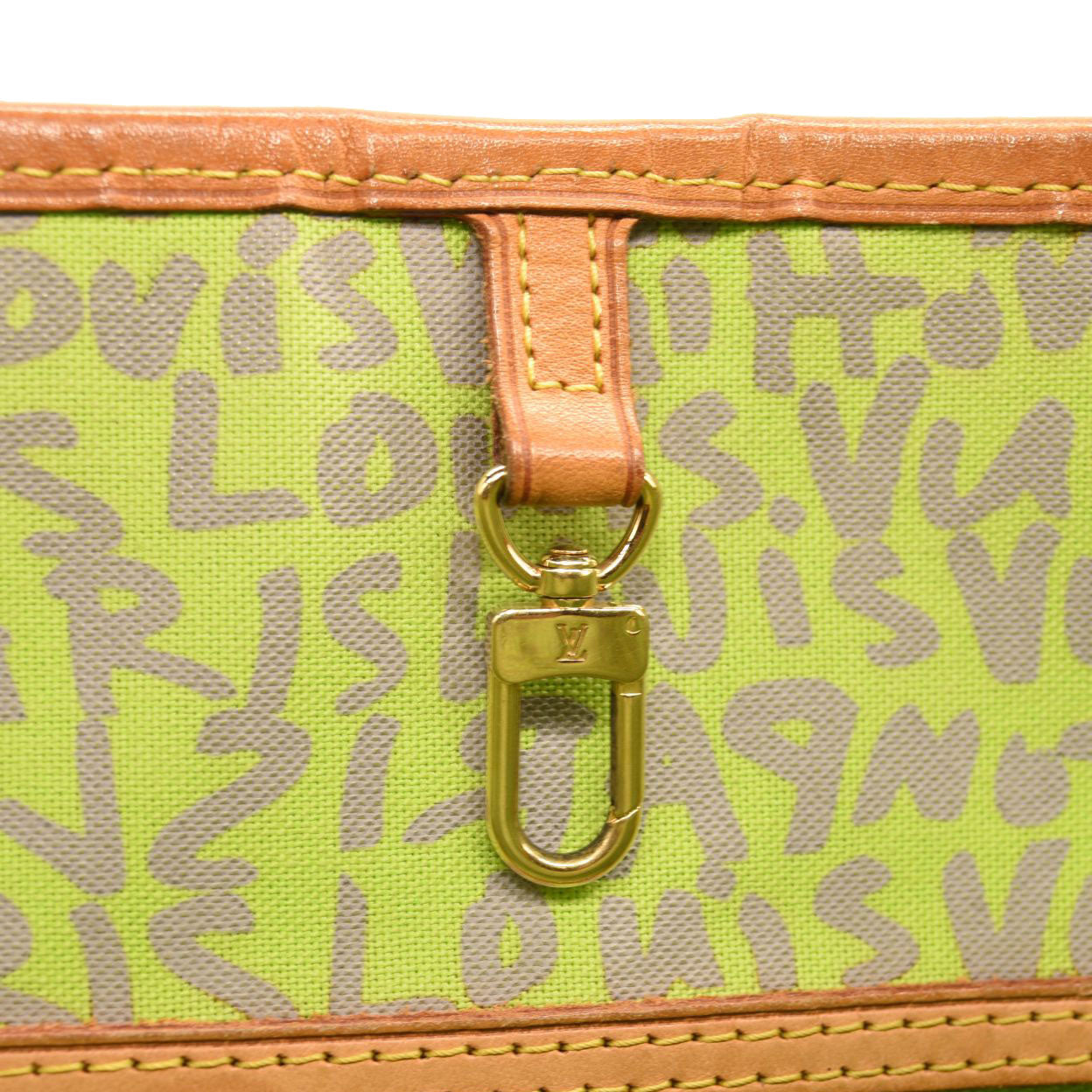 LOUIS VUITTON Monogram Graffiti Neverfull GM Green