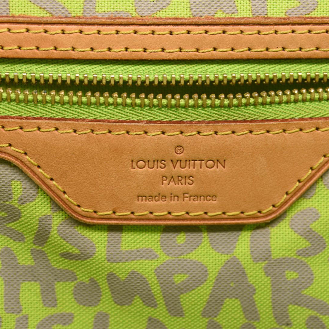 LOUIS VUITTON Monogram Graffiti Neverfull GM Green