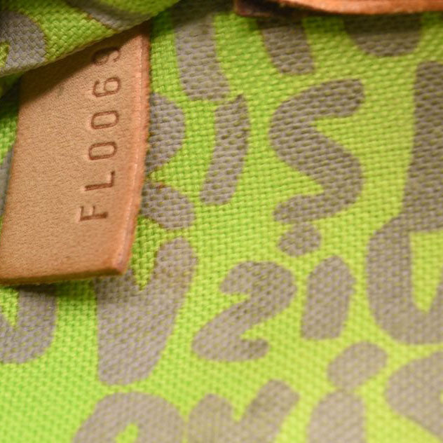 LOUIS VUITTON Monogram Graffiti Neverfull GM Green