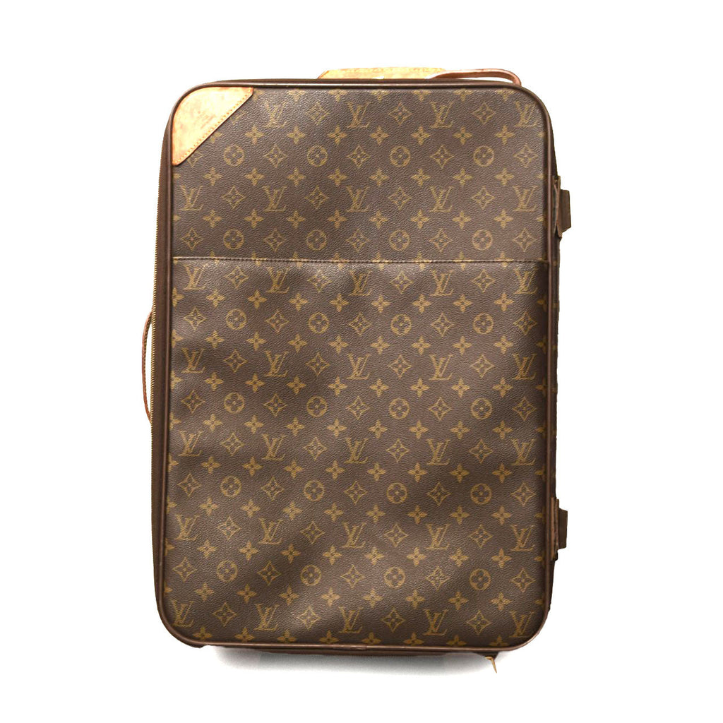 Louis Vuitton pegase 55 monogram canvas travel rolling suitcase luggage