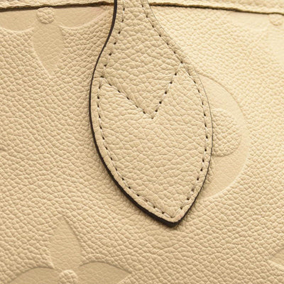 LOUIS VUITTON Empreinte Monogram Giant Neverfull MM Cream