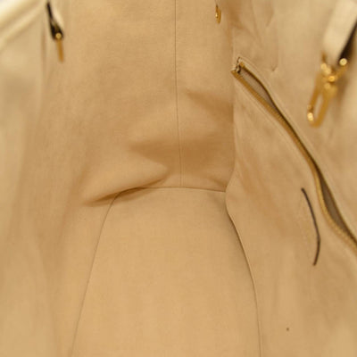 LOUIS VUITTON Empreinte Monogram Giant Neverfull MM Cream