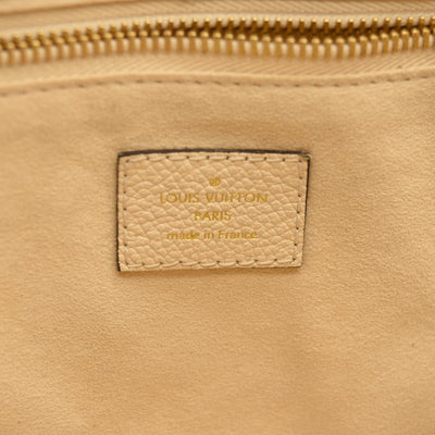 LOUIS VUITTON Empreinte Monogram Giant Neverfull MM Cream