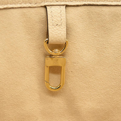 LOUIS VUITTON Empreinte Monogram Giant Neverfull MM Cream