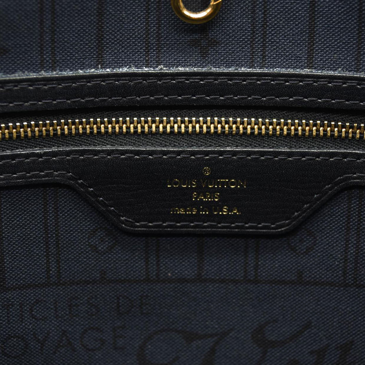 USED Louis Vuitton Monogram Idylle Neverfull MM Encre