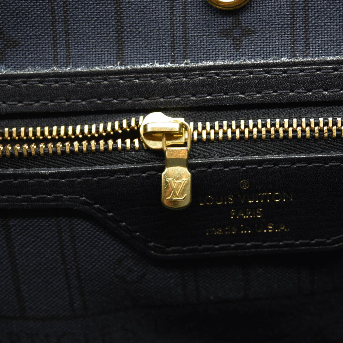 USED Louis Vuitton Monogram Idylle Neverfull MM Encre