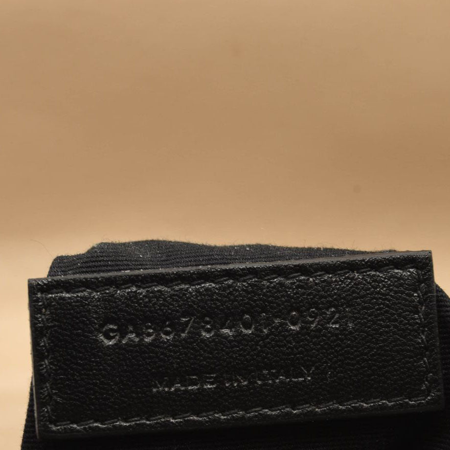 SAINT LAURENT Calfskin Y Quilted Monogram Toy Loulou Crossbody Bag Dark Beige