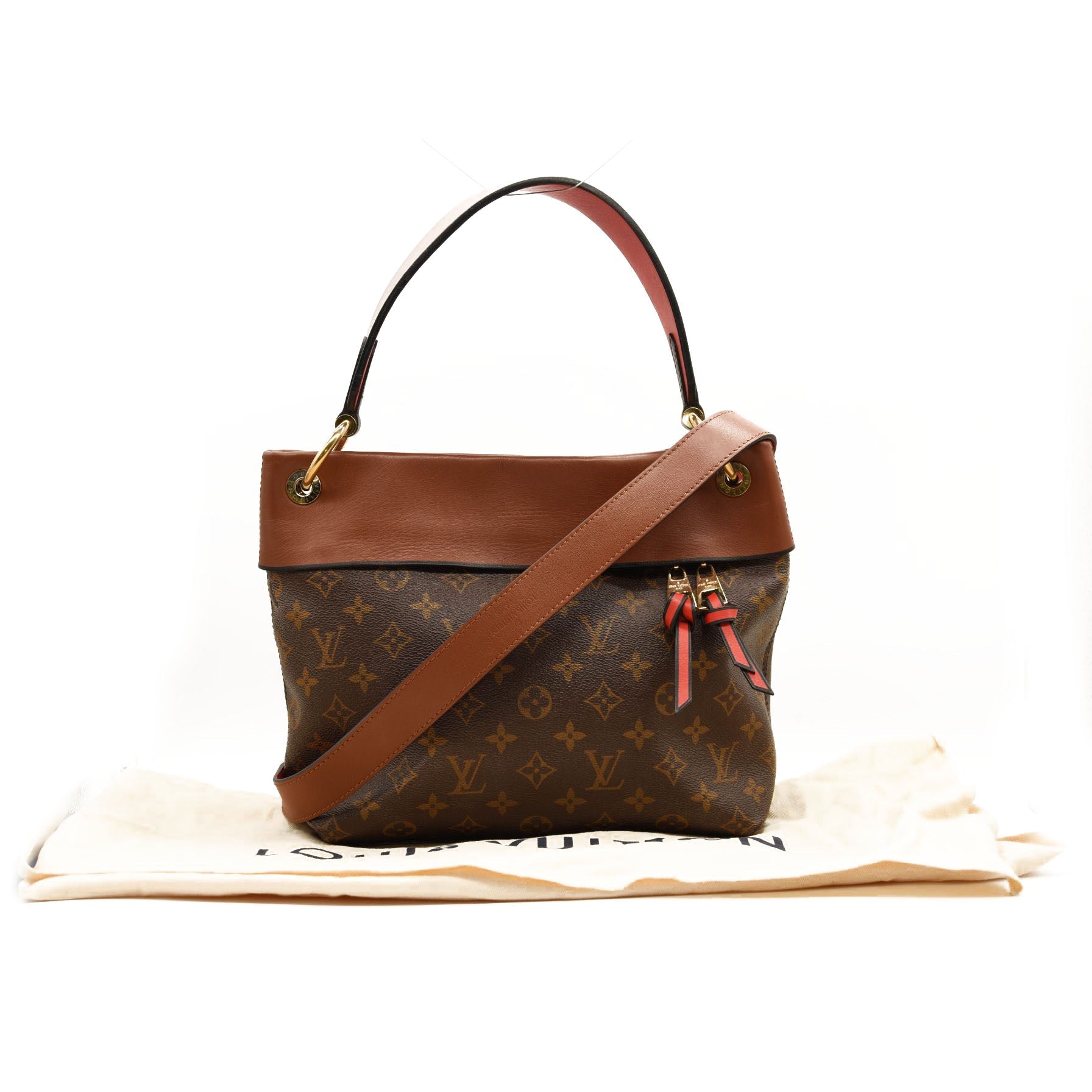 LOUIS VUITTON Monogram Tuileries Hobo Caramel