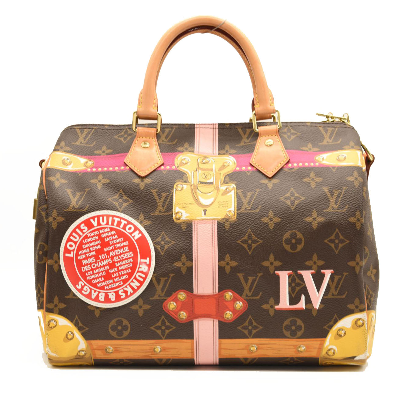 LOUIS VUITTON Monogram Summer Trunks Speedy Bandouliere 30