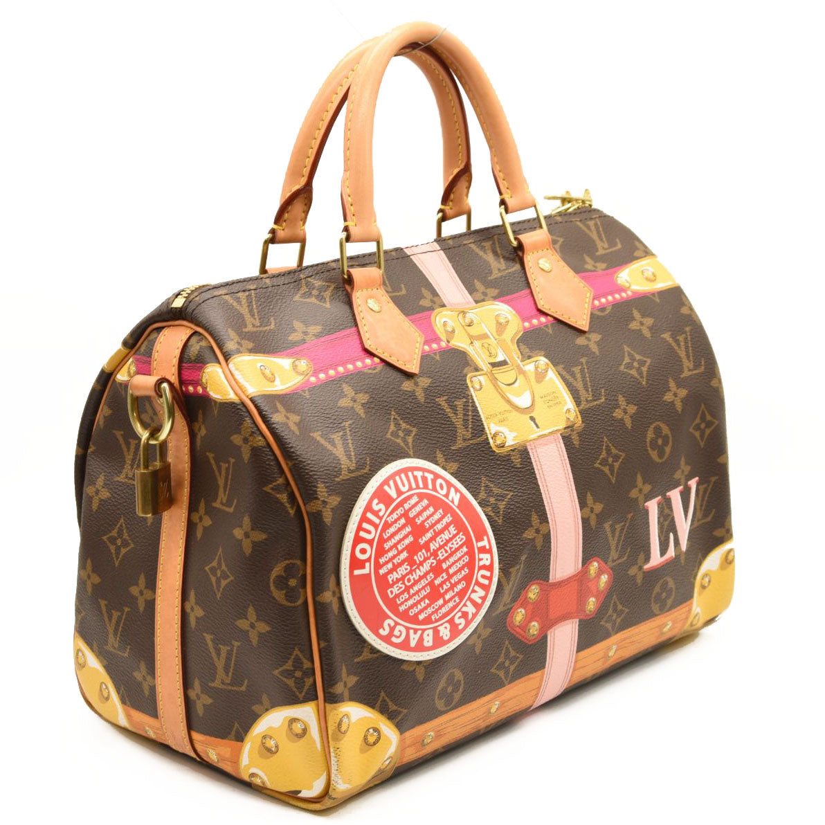 LOUIS VUITTON Monogram Summer Trunks Speedy Bandouliere 30