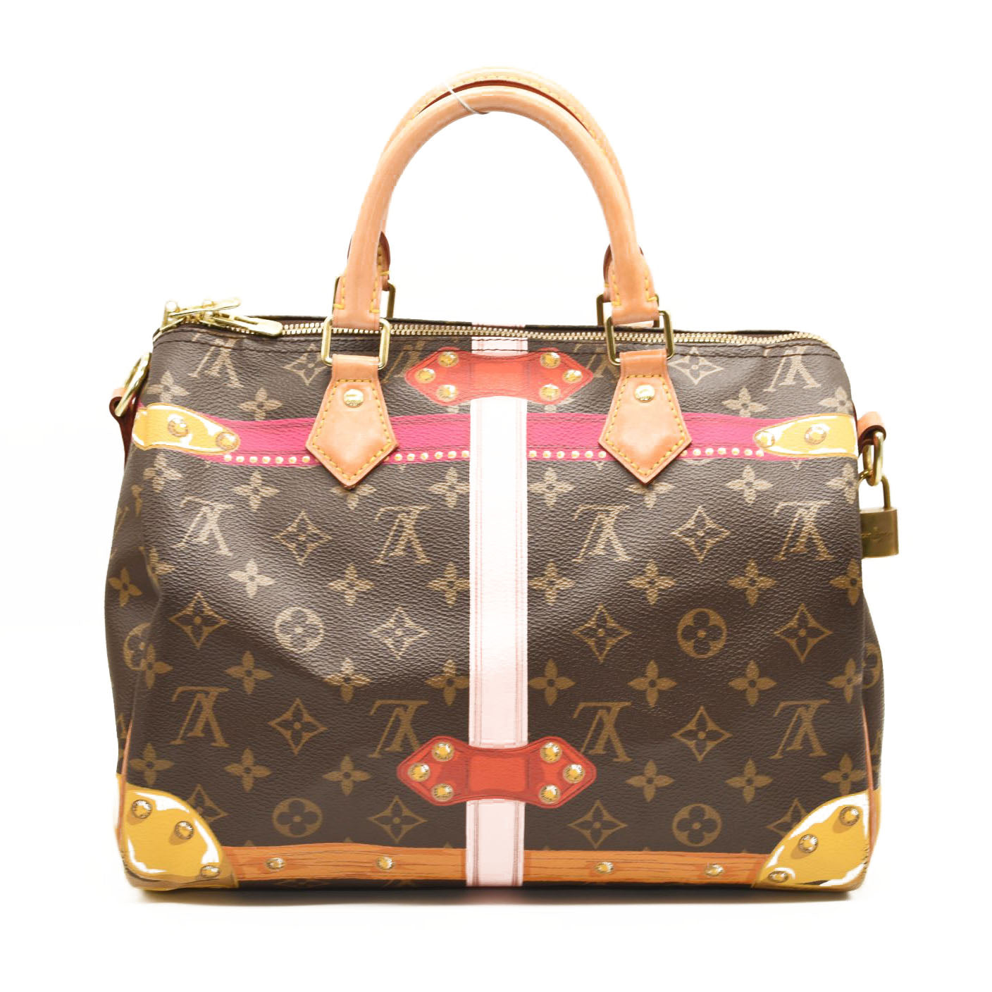 LOUIS VUITTON Monogram Summer Trunks Speedy Bandouliere 30