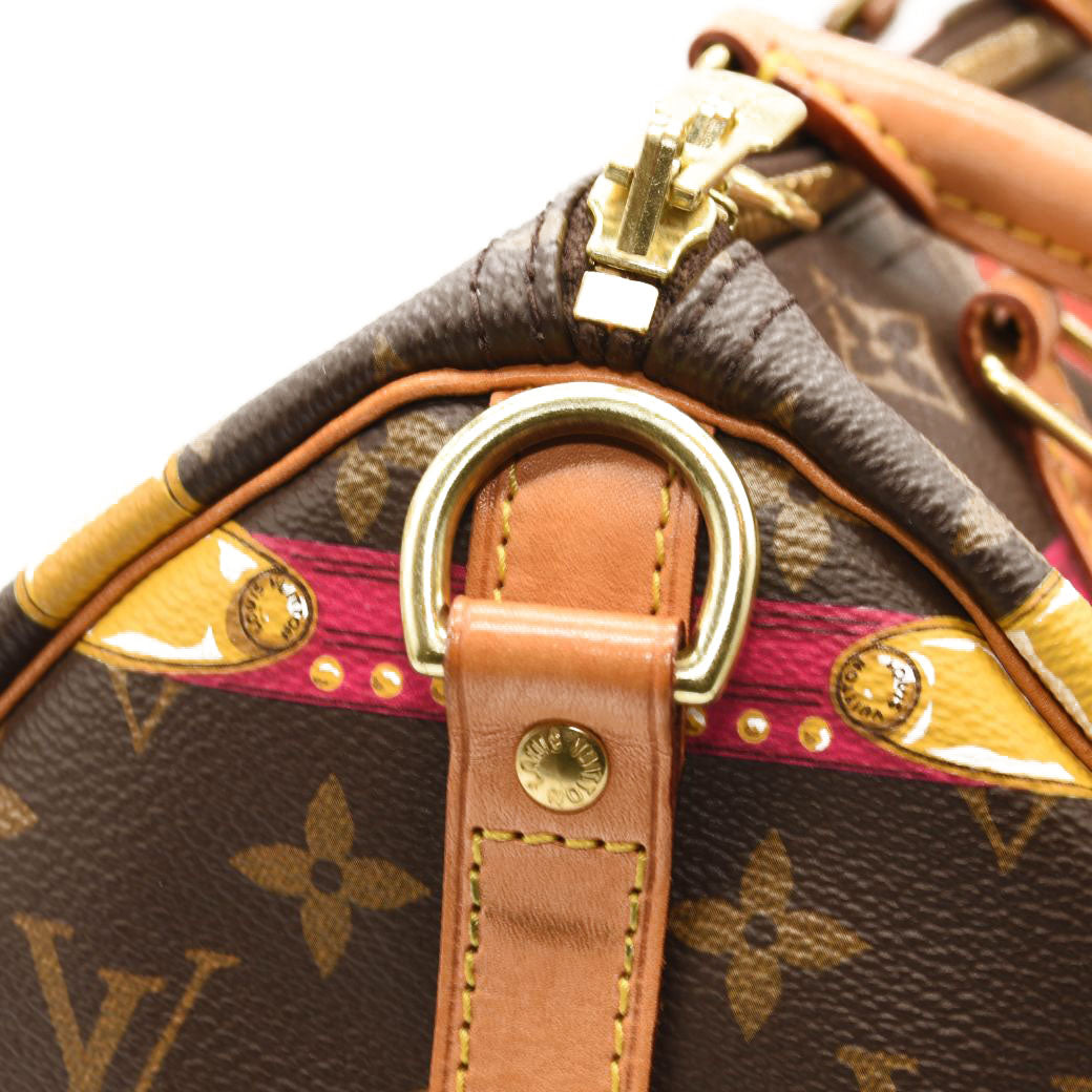 LOUIS VUITTON Monogram Summer Trunks Speedy Bandouliere 30
