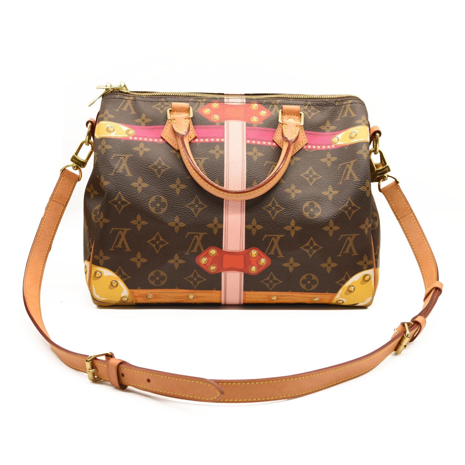 LOUIS VUITTON Monogram Summer Trunks Speedy Bandouliere 30