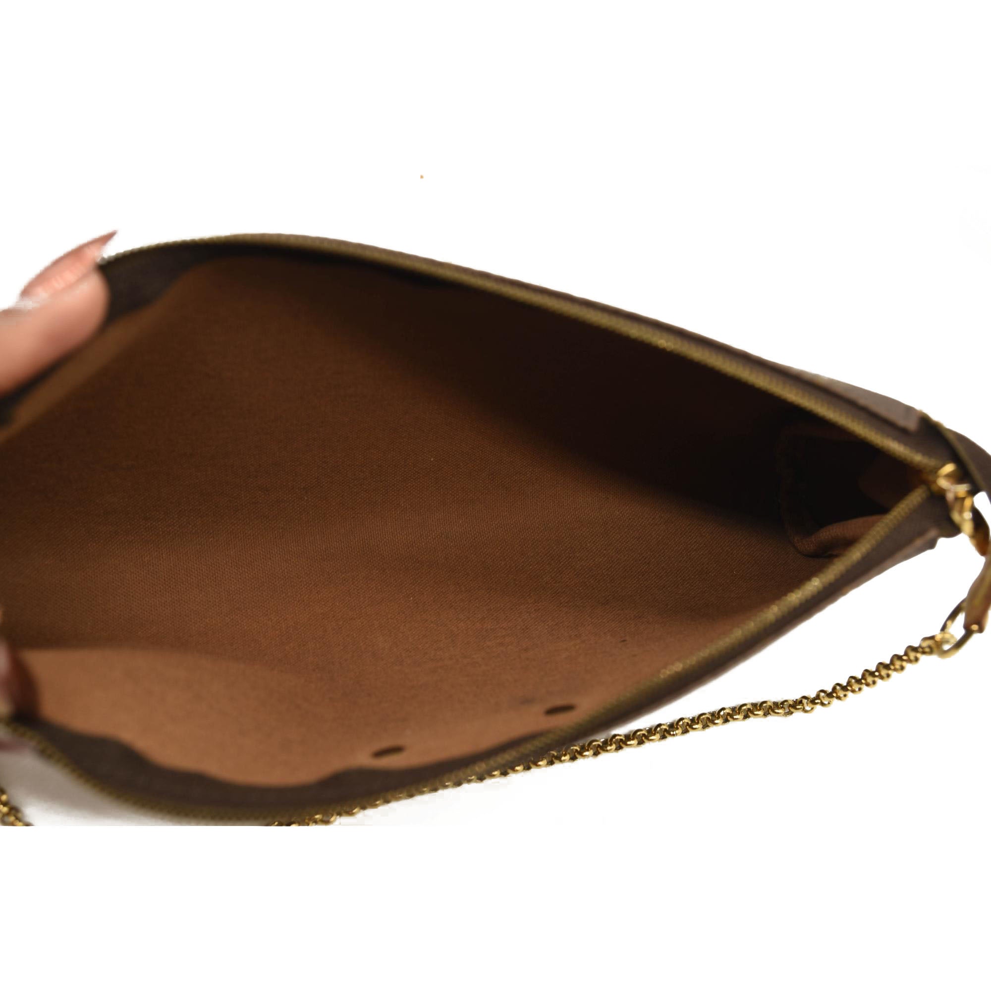 LOUIS VUITTON Monogram Eva Clutch DU2048