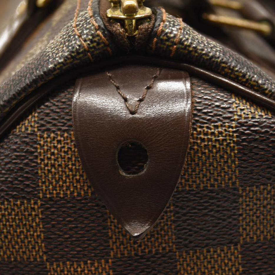 Louis Vuitton Speedy Damier Ebene 25 Brown Canvas Satchel SP0097