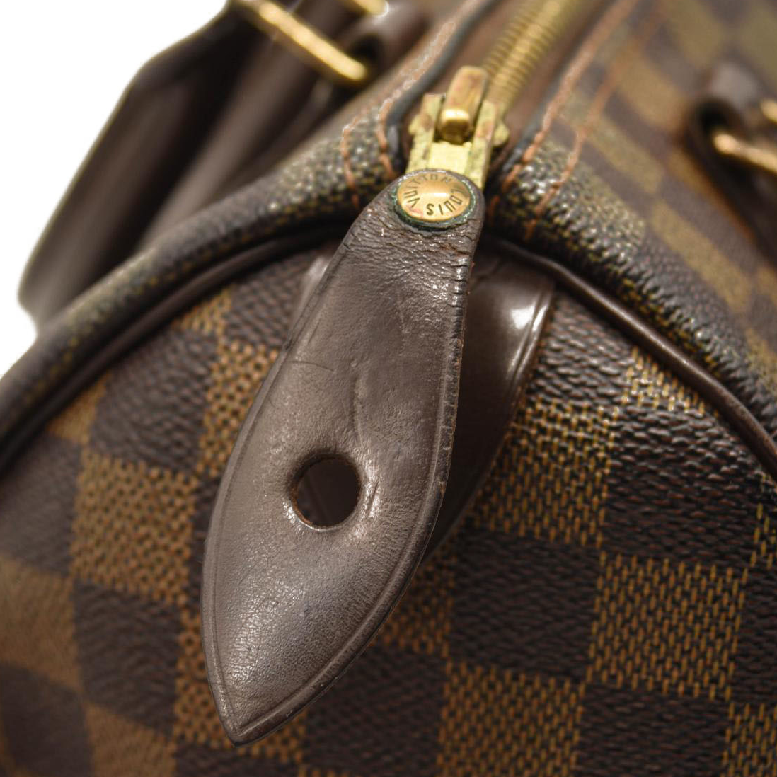 Louis Vuitton Speedy Damier Ebene 25 Brown Canvas Satchel SP0097