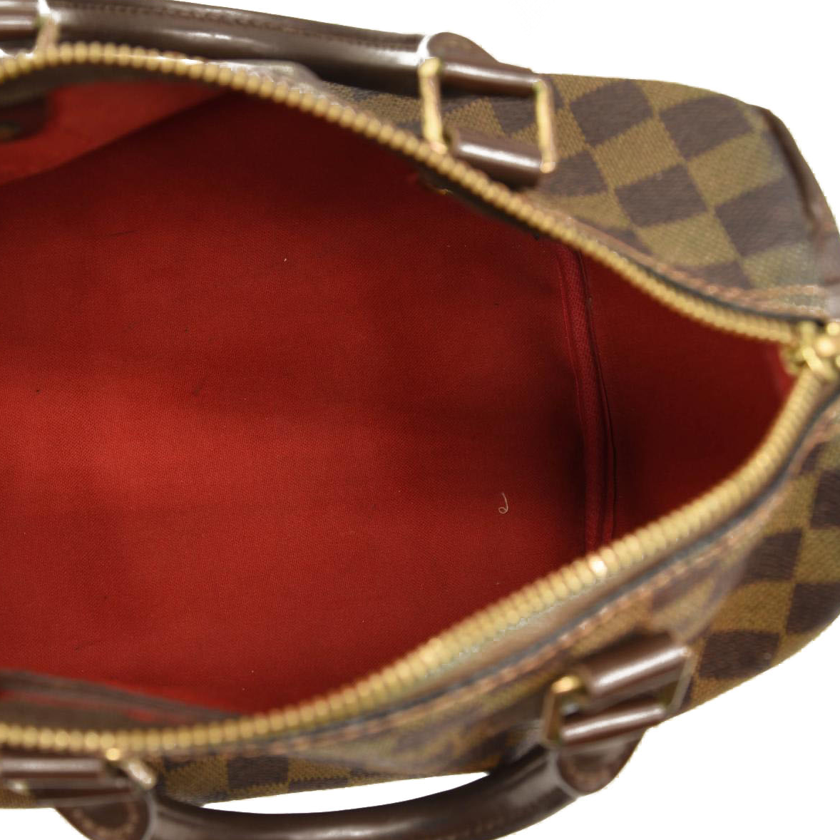 Louis Vuitton Speedy Damier Ebene 25 Brown Canvas Satchel SP0097