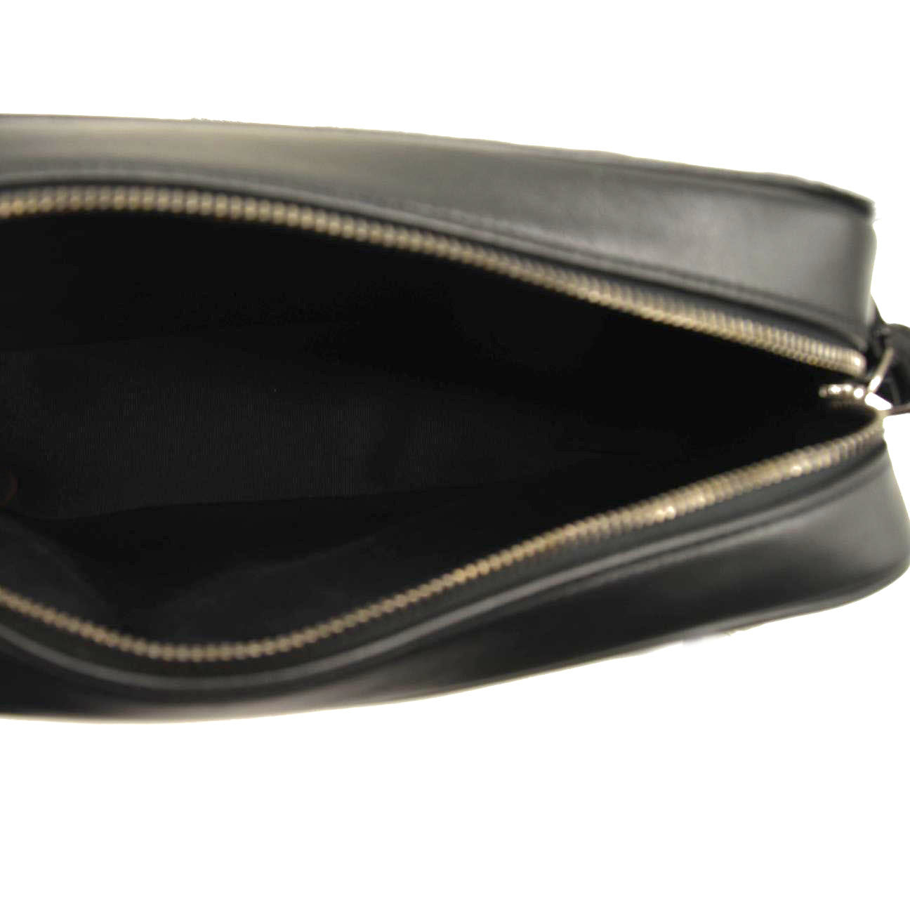 NEW SAINT LAURENT Calfskin Matelasse Monogram Lou Camera Bag Black