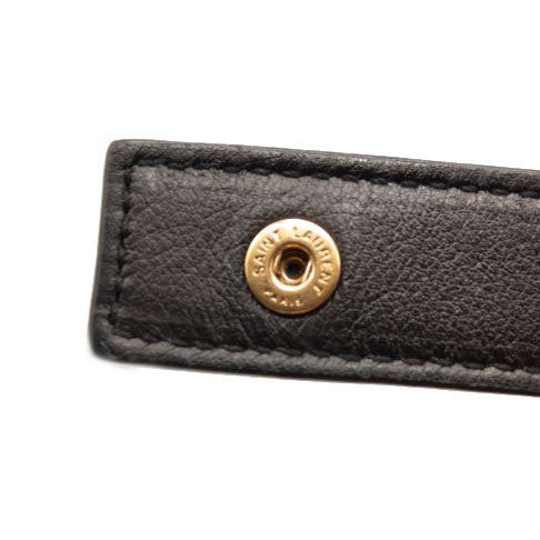 USED Saint Laurent Calfskin Small Sac De Jour Black