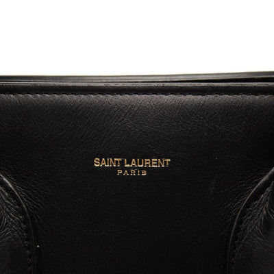 USED Saint Laurent Calfskin Small Sac De Jour Black