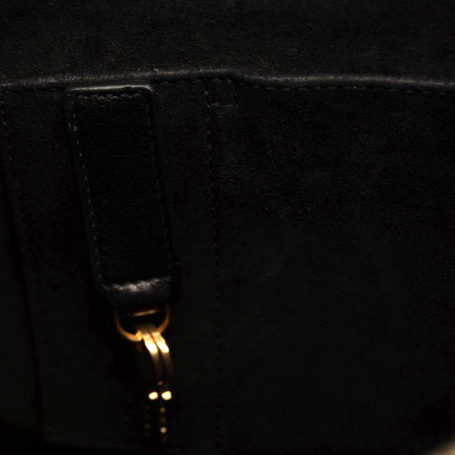 USED Saint Laurent Calfskin Small Sac De Jour Black