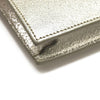 Saint Laurent Monogram Metallic Leather Wallet-on-Chain Bag Silver