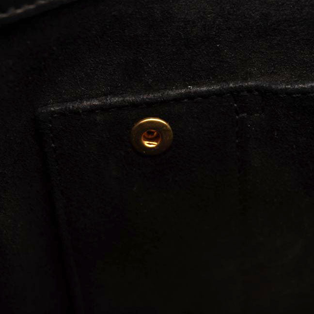 USED Saint Laurent Calfskin Small Sac De Jour Black