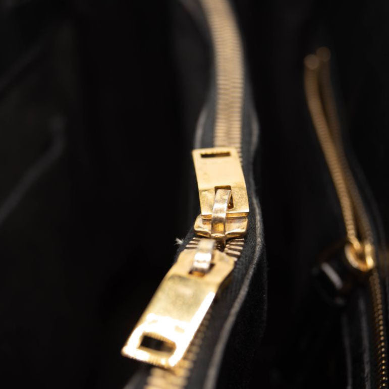 USED Saint Laurent Calfskin Small Sac De Jour Black