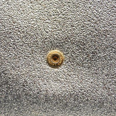 Saint Laurent Monogram Metallic Leather Wallet-on-Chain Bag Silver