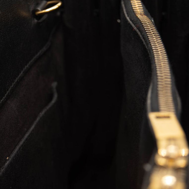 USED Saint Laurent Calfskin Small Sac De Jour Black