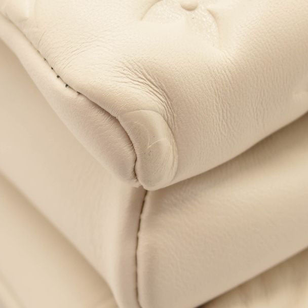 LOUIS VUITTON Lambskin Embossed Monogram Coussin PM Cream