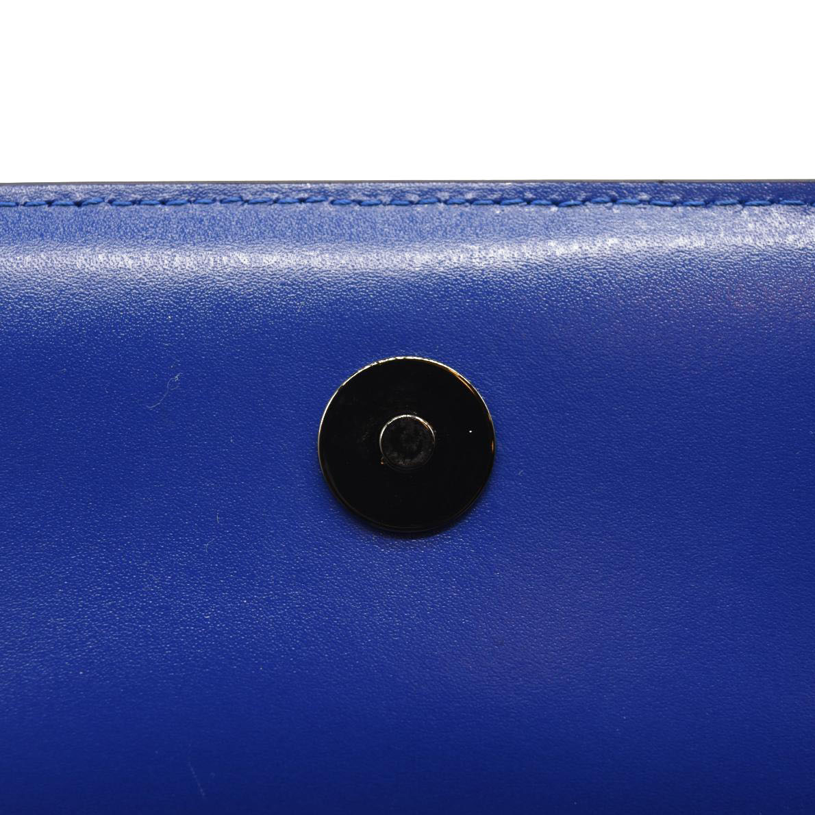 NEW Alexander McQueen Calfskin Mini Jeweled Knuckle Satchel Royal Blue