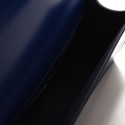 NEW Alexander McQueen Calfskin Mini Jeweled Knuckle Satchel Royal Blue