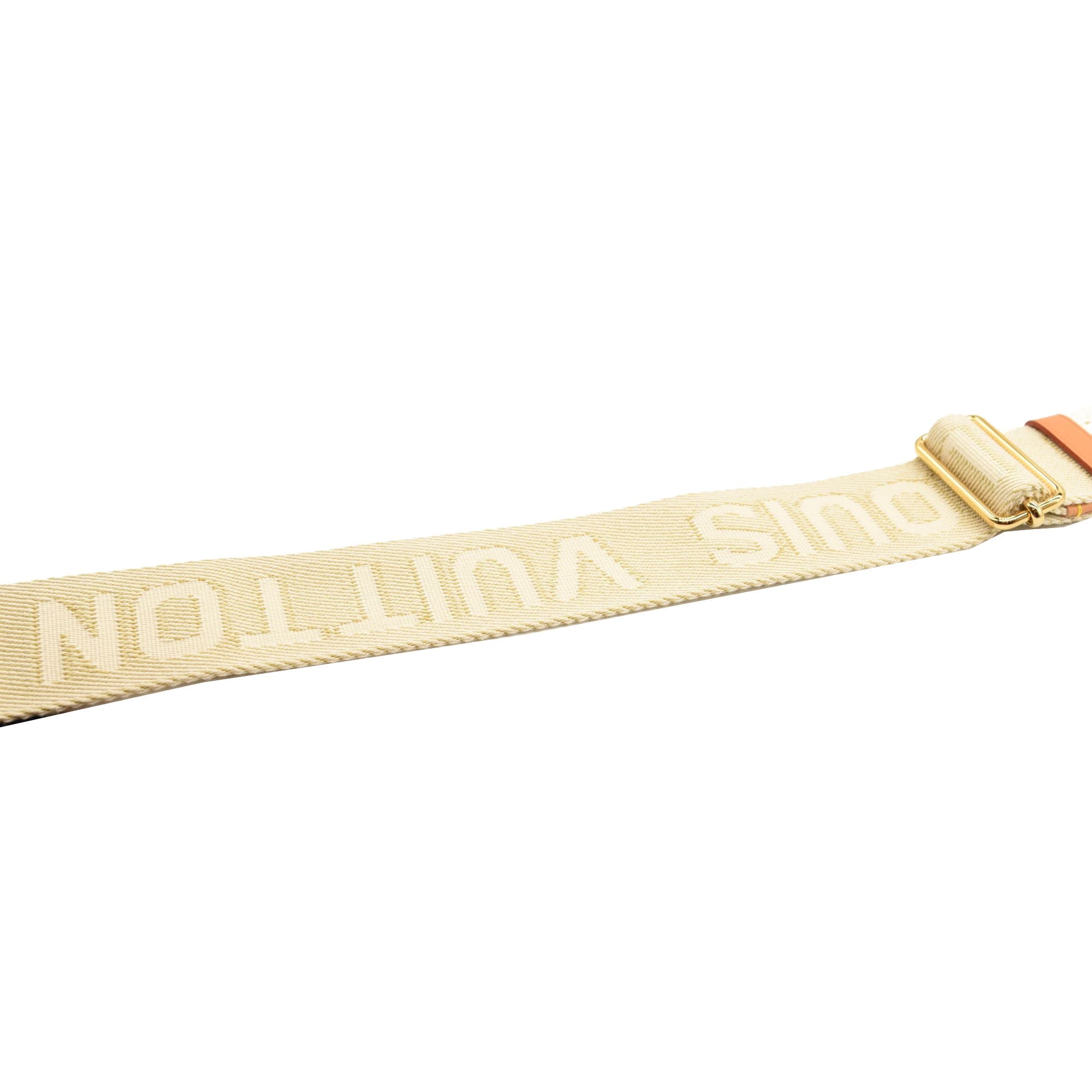 LOUIS VUITTON Lambskin Embossed Monogram Coussin PM Cream