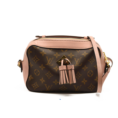 USED Louis Vuitton Saintonge Pink Monogram Canvas Cross Body Bag