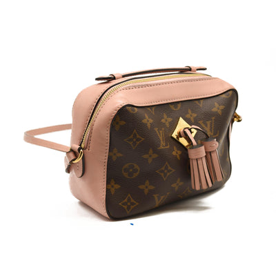 USED Louis Vuitton Saintonge Pink Monogram Canvas Cross Body Bag