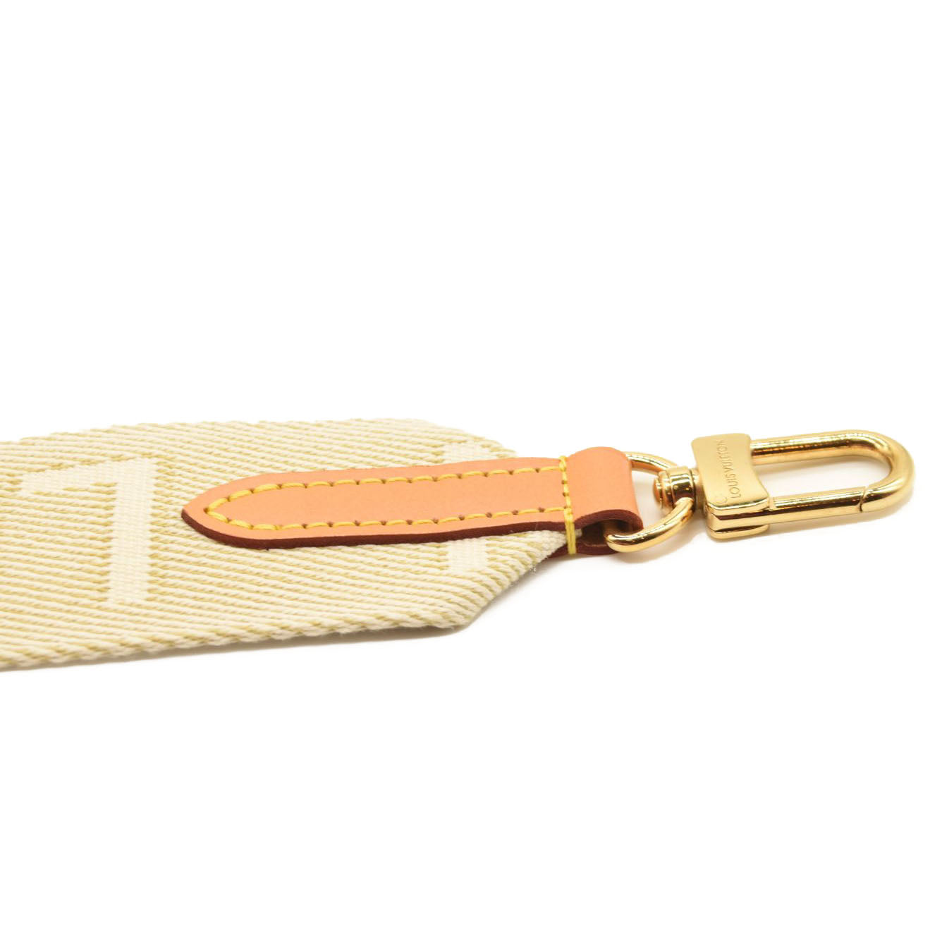 LOUIS VUITTON Lambskin Embossed Monogram Coussin PM Cream