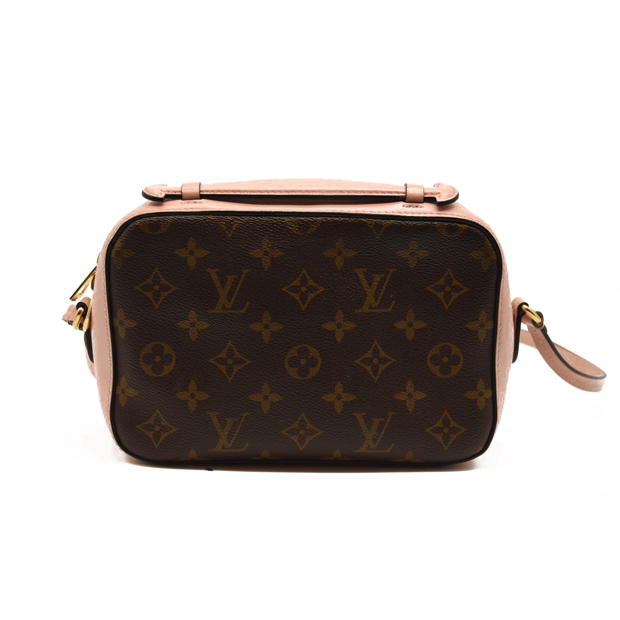 USED Louis Vuitton Saintonge Pink Monogram Canvas Cross Body Bag