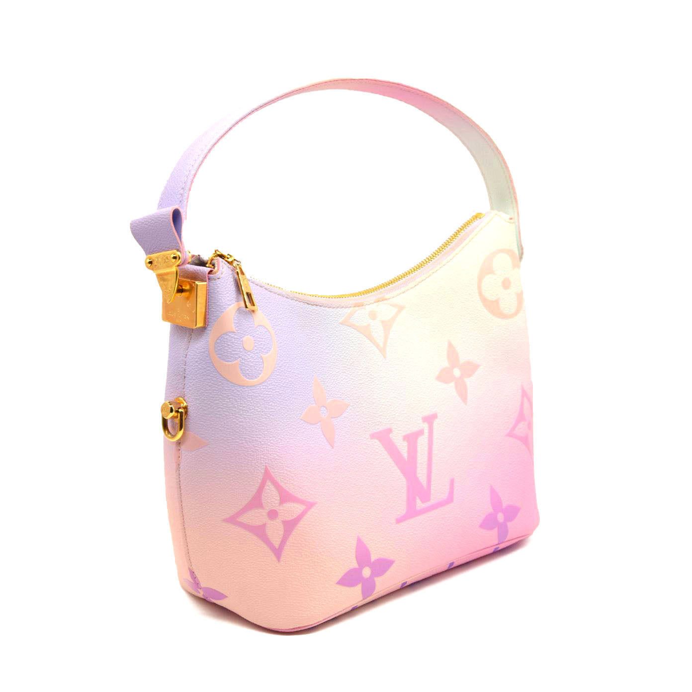LOUIS VUITTON Monogram Giant Spring In The City Marshmallow Hobo PM Sunrise Pastel