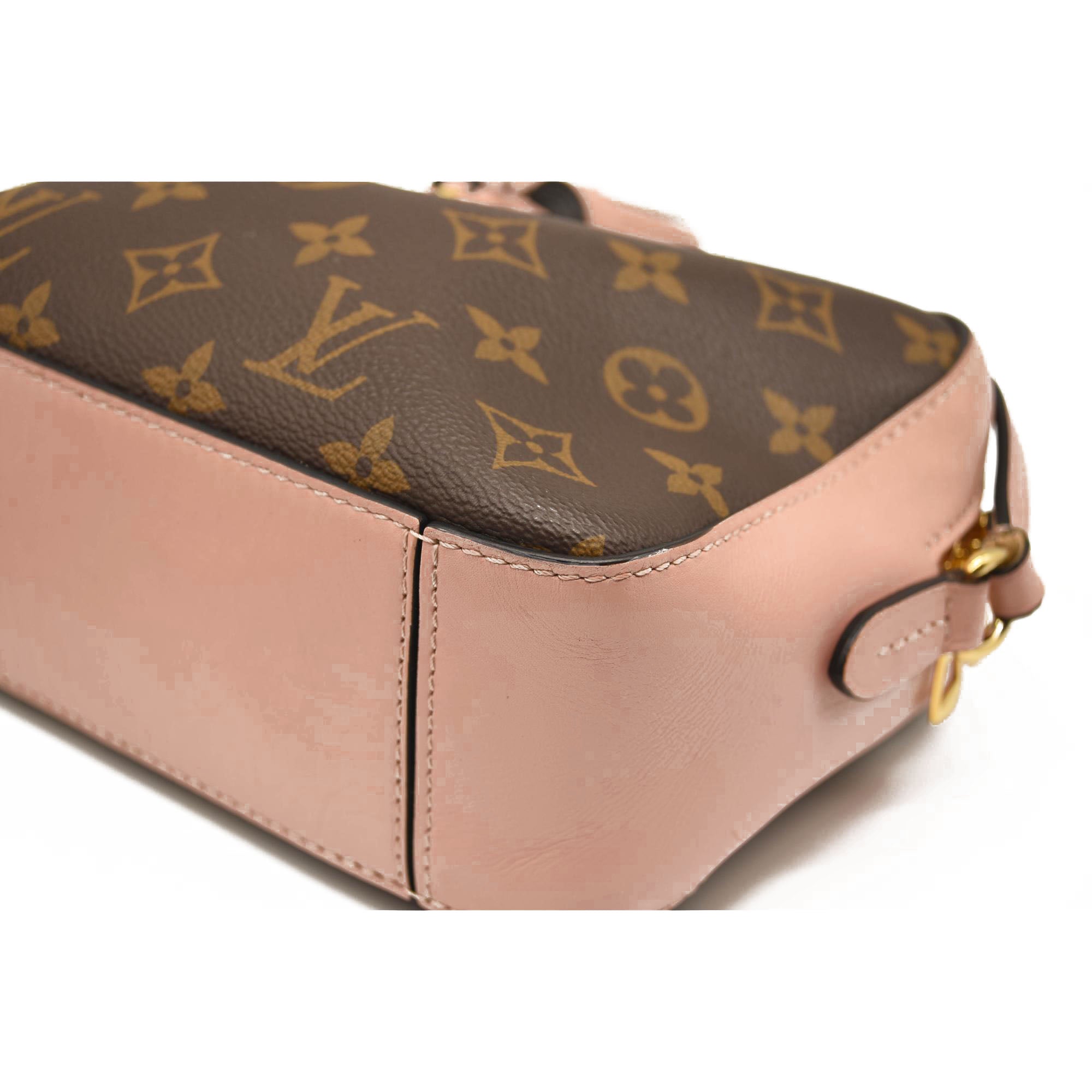 USED Louis Vuitton Saintonge Pink Monogram Canvas Cross Body Bag